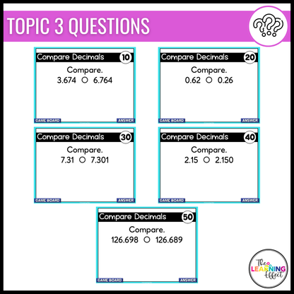 Decimal Place Value Game Show | 5th Grade Math Review Test Prep Activity