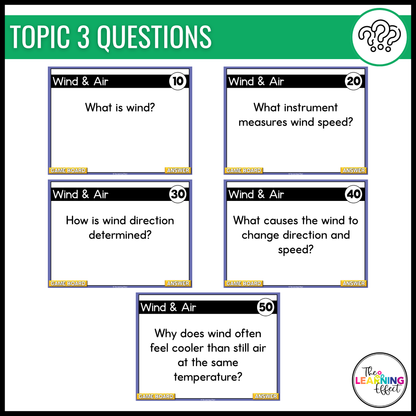 Weather Game Show | Science Review Test Prep Activity