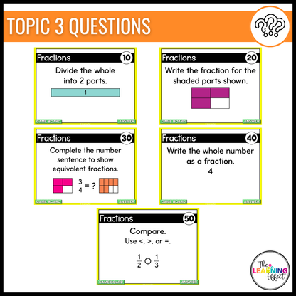 3rd Grade Math Spiral Review #1 Game Show | End of Year Test Prep Activity