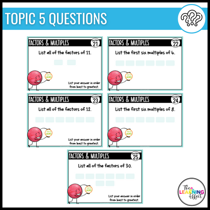 Multiplication and Division Google Slides | 4th Grade Digital Task Cards Activity