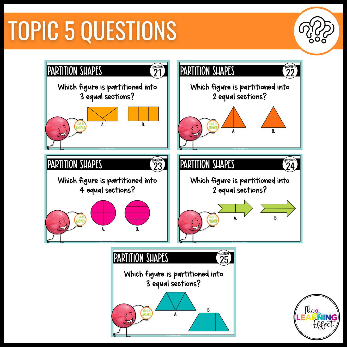 3rd Grade Math Spiral Review #3 Google Slides | Digital Task Cards Test Prep Activity