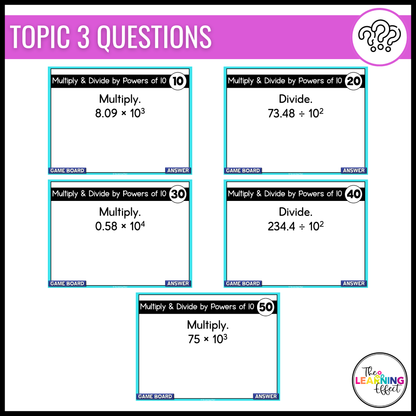 Multiplying and Dividing Decimals Game Show | 5th Grade Math Review Activity