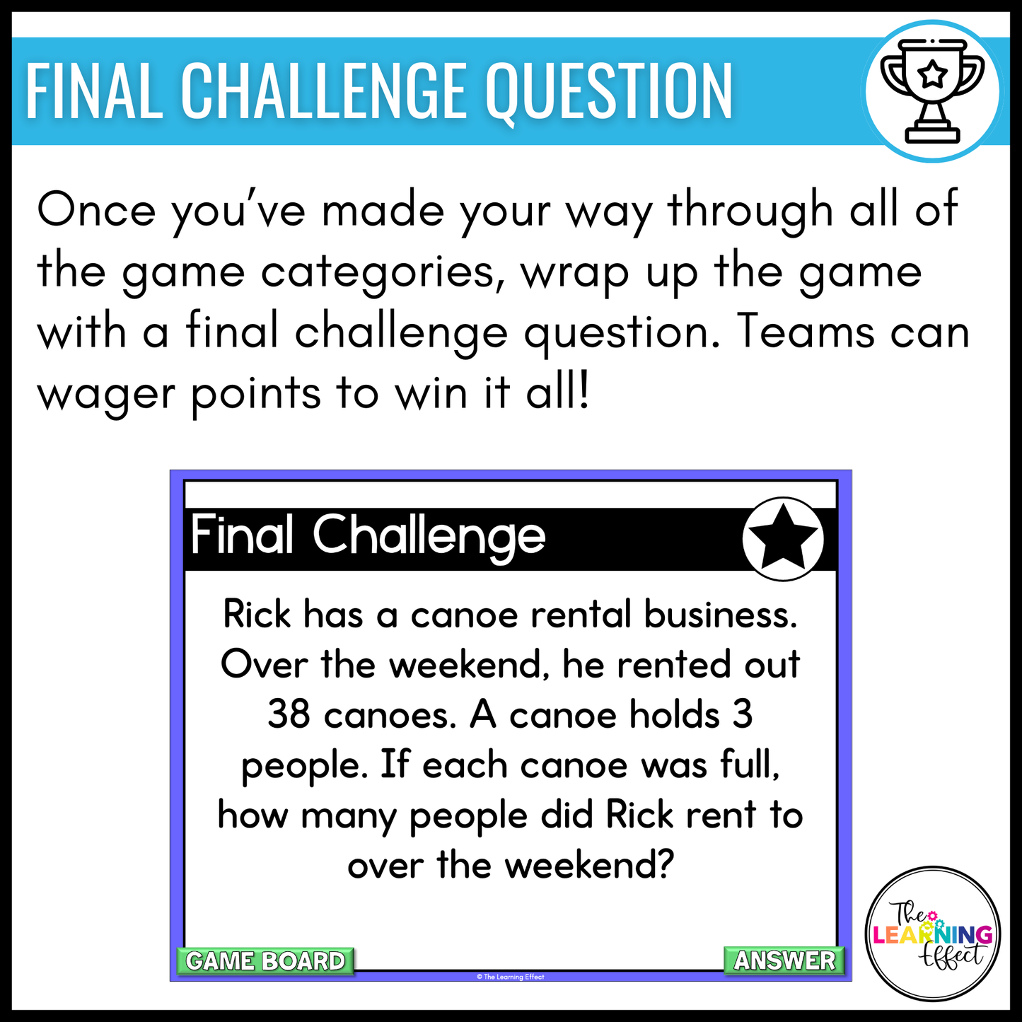 4th Grade Math Game Show BUNDLE | All Standards Test Prep Review Activities