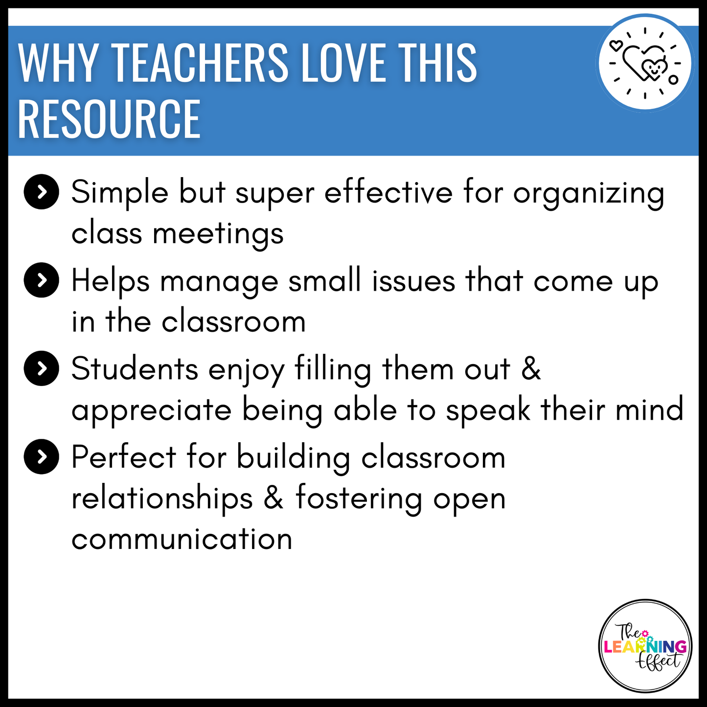 Class Meeting Slips for Behavior and Classroom Management | Community Building