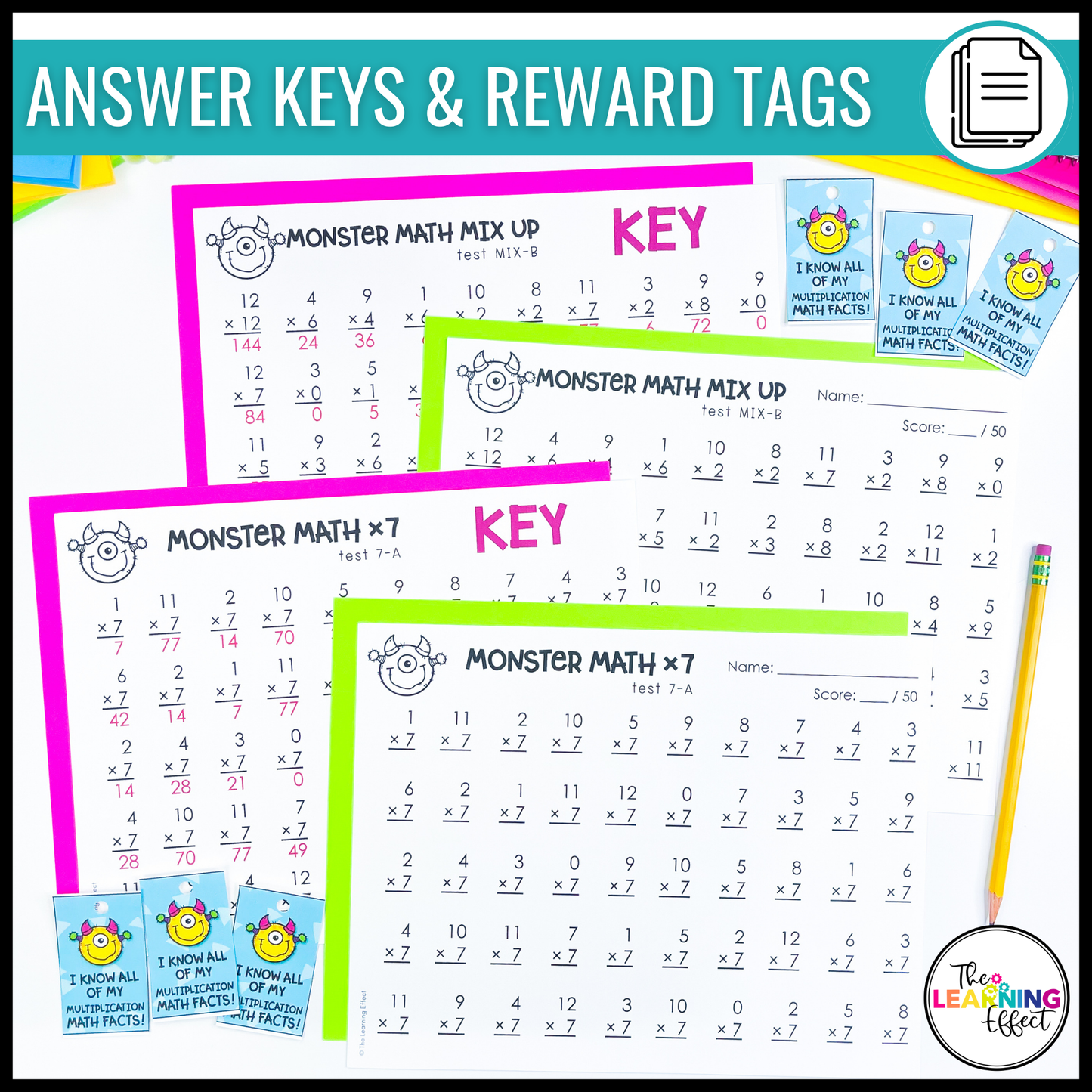 Multiplication Timed Tests | Math Fact Fluency Practice Worksheets and Tracker