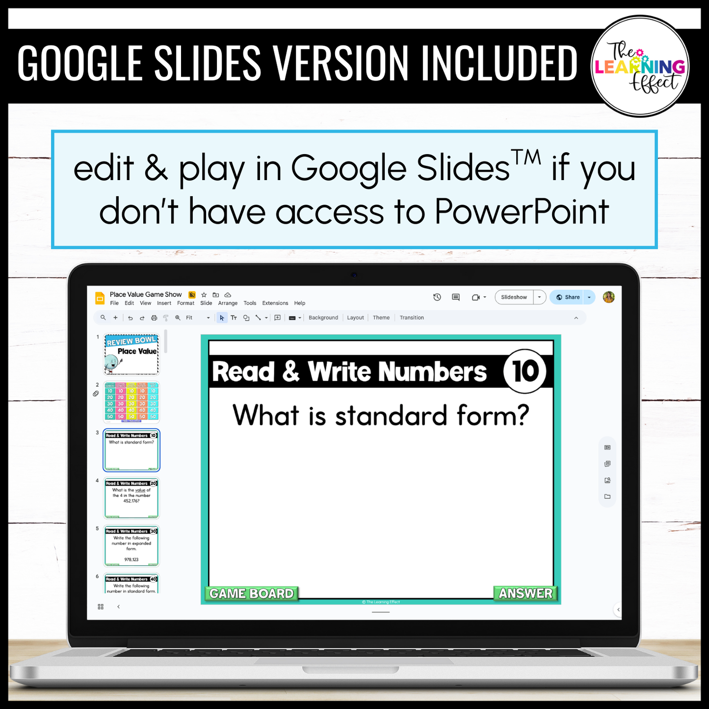 Place Value Game Show | 4th Grade Math Review Test Prep Activity | Editable