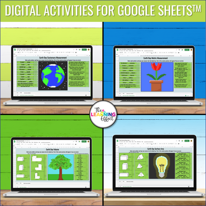 Earth Day Math Activities Color by Number and Pixel Art BUNDLE