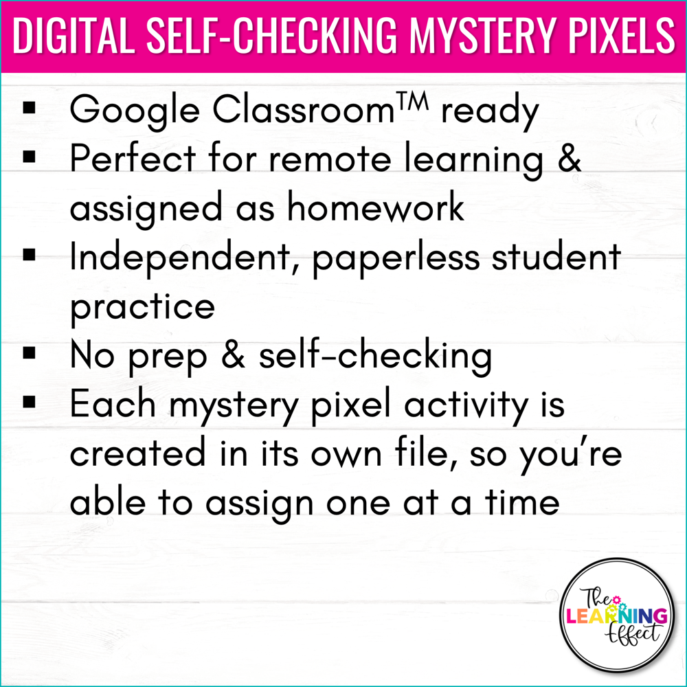 Fall Math Activities Digital Pixel Art | Decimals, Multiplication, Division