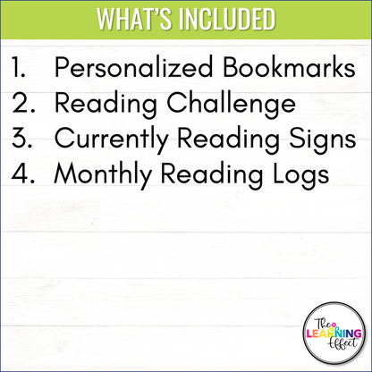 Reading Resources BUNDLE | Bookmarks, Posters, Reading Challenge, Logs