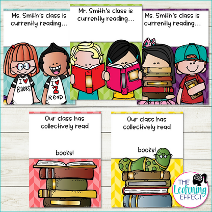 Currently Reading Signs | Editable Posters | Classroom or Door Display