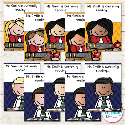 Currently Reading Signs | Editable Posters | Classroom or Door Display