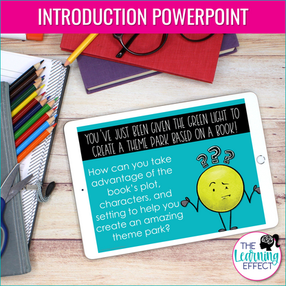 Design a Theme or Amusement Park Based on a Book | Creative Book Report Project